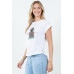 Blusa TABA Blanca Boyfriend Cat