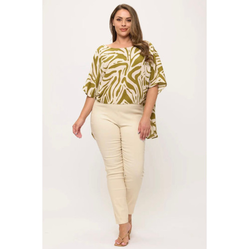Blusa Verxy Estampada Verde - Curvy