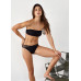 Top Strapless y Tanga Semibrasilera - Mars Negro