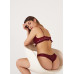 Bralette y Panty - Water Vino Tinto