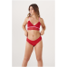 Bralette y Panty - Ellen Rojo-Chicle