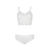 Bralette y Panty - Lashes Blanco Hueso