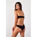 Top Strapless y Tanga Semibrasilera - Mars Negro