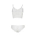 Bralette y Panty - Lashes Blanco Hueso