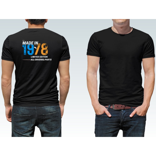 Camiseta Sublimada Personalizada - Made in 1978