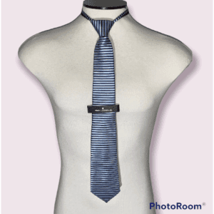 Corbata Formal a Rayas Tonos Azules