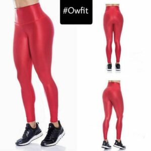 Leggings Metálico Rojo