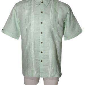 Guayabera Verde Pastel