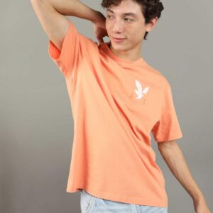 Camiseta American Eagle Naranja Logo