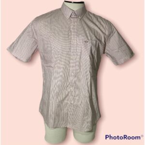 Camisa Manga Corta Blanca con Estampado +
