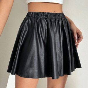 Falda TABA de Cuerina Negra