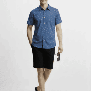 Camisa manga corta Azul Marino