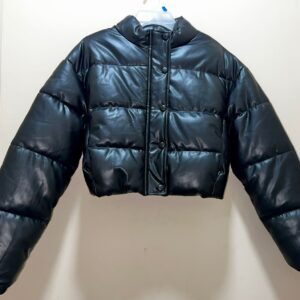 Jacket corta Ontwelfth de cuero vegano en negro