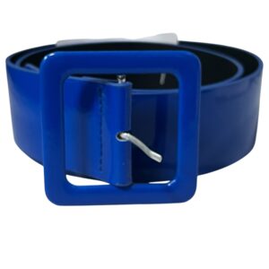 Cinturón Azul de Hebilla Cuadrada