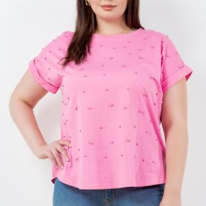 Blusa TABA Rosa Studded - Curvy