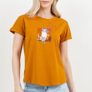 Blusa TABA Naranja Quemado Cat in Love