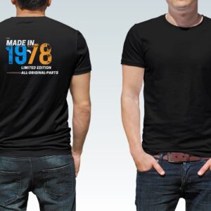 Camiseta Sublimada Personalizada - Made in 1978