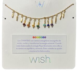 Collar Cadena Chakras con cristales