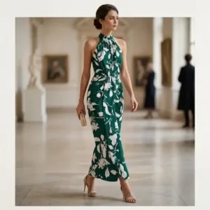 Vestido Floral Verde