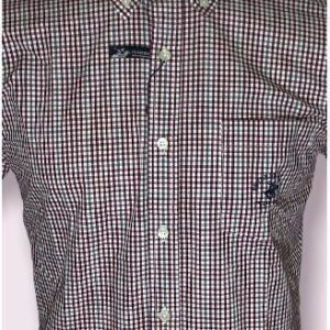 Camisa Manga Larga - Cuadros Vino