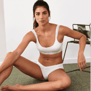 Top y Tanga - Enza Blanco Hueso