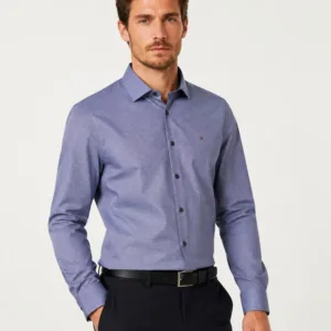 Camisa manga larga - Poplin Dot Print