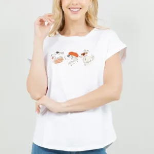 Blusa TABA 3 French Dogs