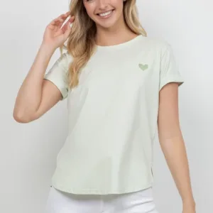 Blusa TABA Rhinestone Heart