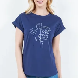 Blusa TABA Flower Design