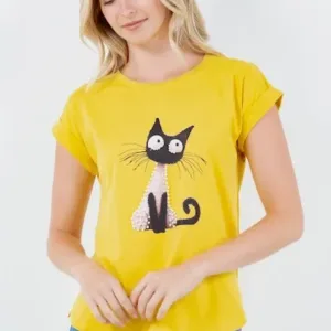Blusa TABA Curious Cat